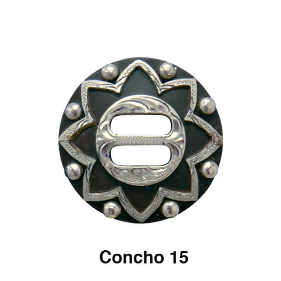 Conchos Screw Back 3/4 Inch, Bridle Rosettes, Sterling Silver Saddle  Conchos for Belts, Conchos Guitar Strap, Conchos for Leather 