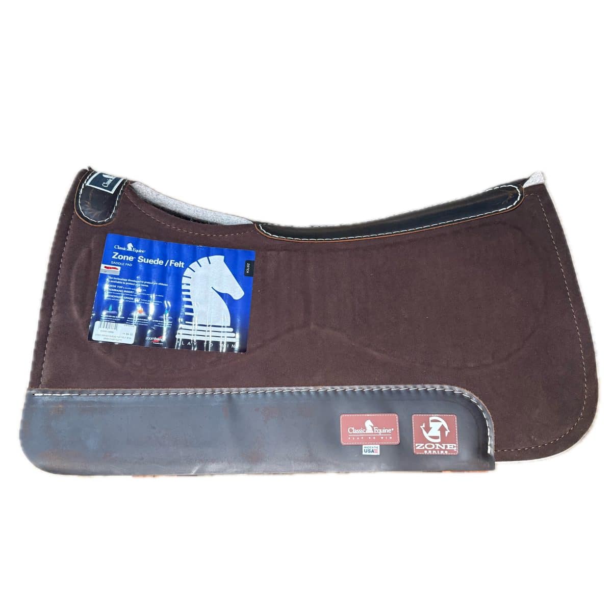Zone Suede Top Saddle Pad with Felt Bottom