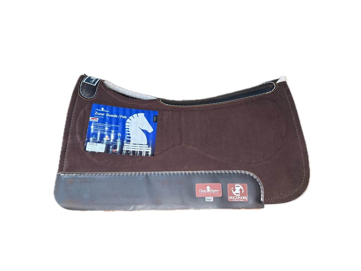 Zone Suede Top Saddle Pad with Felt Bottom
