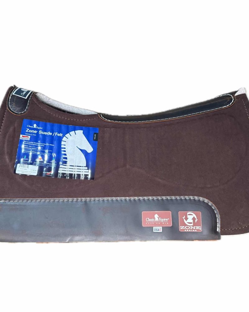 Zone Suede Top Saddle Pad with Felt Bottom
