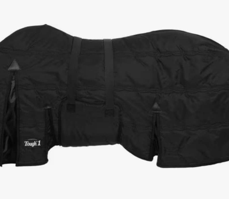 600D Stable Blanket with Belly Wrap 250G PolyFill Black